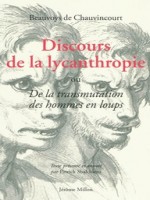 Discours De La Lycanthropie de Beauvoys De Chauvinc chez Millon
