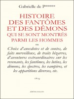 Histoire Des Fantomes Et Des Demons Qui Se Sont Montres de P*** (de)/gabrielle chez Millon