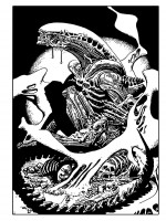 Aliens Alchimie - Edition Raw Noir de John Arcudi chez Wetta Worldwide